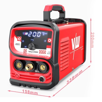 Vector TIG DC 200A inclusief laskap, reduceerventiel en en accessoires Tokyo 2300