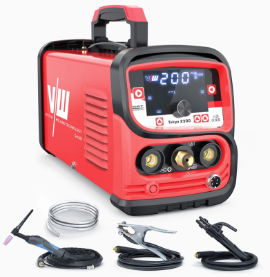 Vector DC TIG-lasapparaat 200A, puls, inverter, MMA elektrode 170A, HF-ontsteking, IGBT | T2300