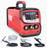 Vector DC TIG-lasapparaat 200A, puls, inverter, MMA elektrode 170A, HF-ontsteking, IGBT | T2300