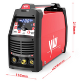 Vector NY 2500D - AC/DC TIG-lasapparaat 200A, plasmasnijder 50A, digitaal display, MMA 170A, HF-ontsteking, aluminium